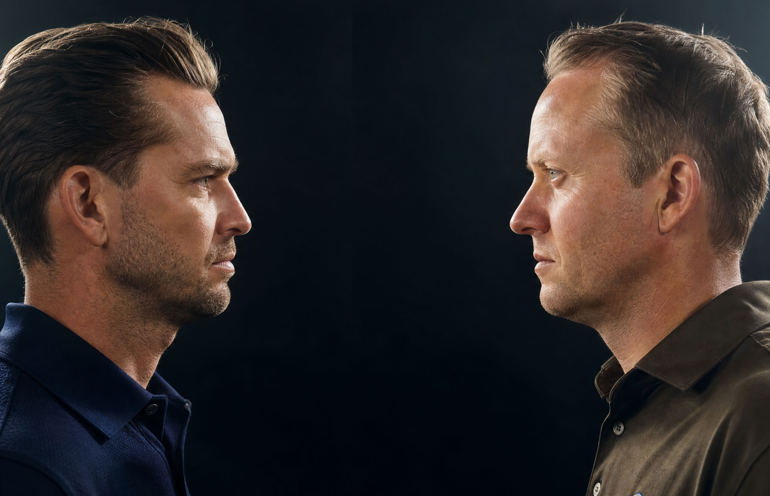 Kapteinene mot hverandre